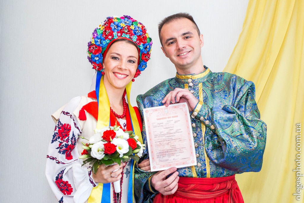 свадьба в украинском стиле загс