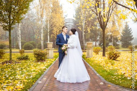 свадебная фотосессия в межигорье осенью