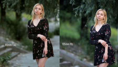 135мм f2 против 85мм f1.4