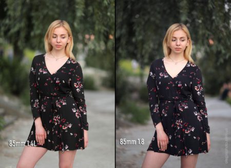 сравнение canon 85mm 1.4 vs 1.8