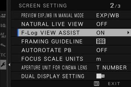 F-Log_Assist Fuji x-t4