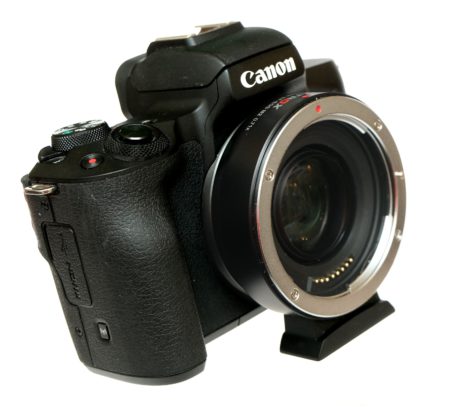 адаптер viltrox ef-eos m2 на canon m50