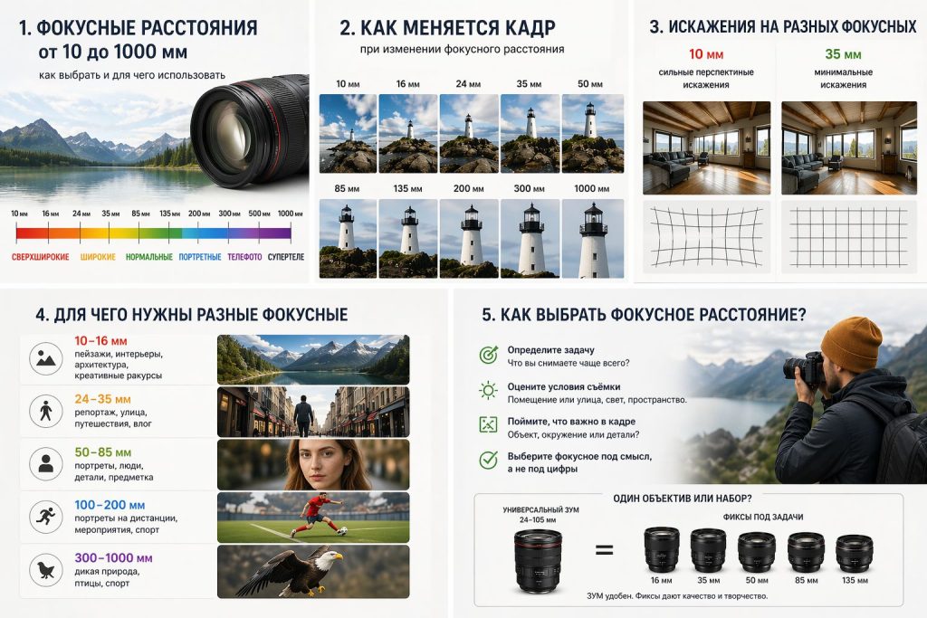 фокусные расстояния