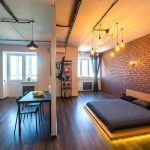 квартира студия в стиле лофт