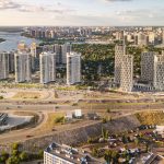 фото офисного здания квадрокоптер